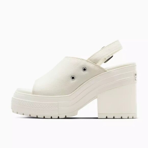Chuck 70 De Luxe Heel Sandal Platform 2025 WHITE Women's Size 7 A13796C NEW - Picture 14 of 16